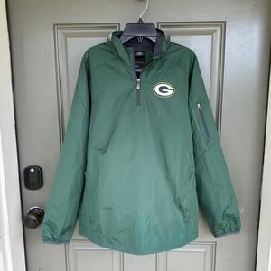 NFL Green Bay‎ Packers On Field Windbreaker Jacket Large